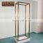 Metal Frame With Glass Door Design Clothes Model Stand Showcase