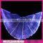 2015 fiber optic clothing fashion design luminous led belly dance wings