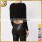 Fashion casual women Short black cotton sweaters