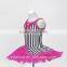 Striated cloth Leotard with skirt for stage,Childrens' ballet leotard with tutu for performance