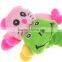 Short Plush Dog and Cat Toys Chew Squeaker Frog Toy Small Cat Plush Toys Small Dogs/Cat Scratch Toys C1008/C1009