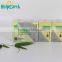 Unbleached printed facial tissue paper