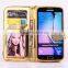 Bling Bling Wallet Leather Stand Case for Samsung Galaxy S6