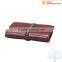 Vintage style mens leather card holder with rubber string