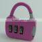 New 3 Dial Digit Combination Suitcase Luggage Metal Code Password Lock Padlock
