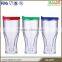 Plastic beer mug with freezer gel in double wall