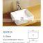 Fashion rectangular ceramic art basin for bathroom