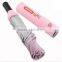 Outdoor Camping Fashion Red Wine Bottle Pink Rain Women Female umbrella
