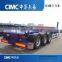 CIMC Low Price Wharf Skeleton Hydraulic Pumping Dump Truck Trailer