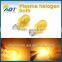 T15 921 Mirrored Silvered Amber Color Amber Bulb