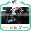 Black multifunctional car back seat organizer with mesh pockets