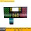 Hot selling custom transparent window 4*4 membrane switch keyboard LED lights silicon button