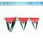 High quality custom triangle flag on string