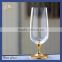 Wholesale OEM lead free clear crystal beer glass cup/ beer glass mug/woman shape beer glass