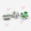 Four leaf lucky clover charm fit 8MM width leather bracelet (JP08)