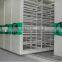 Metallic mobile file cabinet racking system