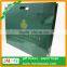 Dark Green Gloss Laminated Heavy Paper Tote Merchandise Bag Soft Cord Handle