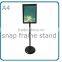 black finish aluminum frame poster stand for image display