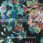 Vintage African Style Flower Print Microfiber Fabric for Clothing