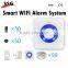 Remote control by App smart alarm system work with wireless fire alarm system burglar and pir motion alarm system