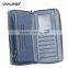 QIALINO RFID Blocking Wallet Luxury Ostrich Leather brand wallet handbag
