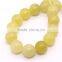 Hot-selling new arrival natural gemstone loose strand 4 6 8 10 12mm natural lemon jade stone rough