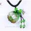 Glass Aromatherapy Essential Oil Diffusing Pendant Necklace Jewelry Wholesale