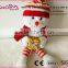 2016 New design lovely and fashion plush toy snowman