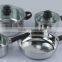 76pcs Kitchen Ware White Ceramic Dinner Set Stainless Steel Cookware Set