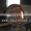 Abrasion resistant hardfacing pipe
