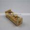 glass bottle wooded stand
