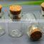 Mini 5/10/20/30/50ml bottle with cork, penicillin bottle floating bottle glass good luck wishing bottle