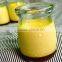 2014 100ml Mini glass pudding bottle milk bottle with plastic cap