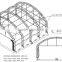 Prefabricate steel frame aircraft hangar tent