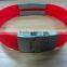Blank silicone id bracelet with 2 jaws buckle