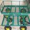 Utility wagon removable steel mesh sides flatbed garden trolley