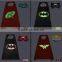 Wholesale 70cm Glow in Dark Kids Superhero Cape and Masks