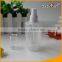 Empty natural color 150ml plastic bottle with white spray for Toner packaging