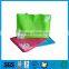 Green non woven tote zipper bag