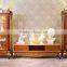 Luxury French New Classic Living Room Furnitur TV Cabinet Set/ Elegant Hand Carved Antique Home TV Cabinet & Display Cabinet