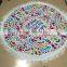 Round 100% Cotton Print Tassel Beach Towel, Beach Mat Sunscreen shawl