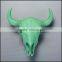 2017 North American and Europe trendy green and gold resin bull