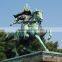 large outdoor copper sculpture bronze samurai statues