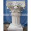 white square natural stone pedestal columns interior decoration