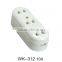 3pin 30A male and female porcelain socket and plug