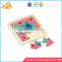 Wholesale wonderful wooden toddler puzzle toy educational baby wooden toddler puzzle toy W14C063