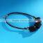 Retro Square Rubber Bead Leather Necklace European and America Women Geomotric Necklace Leather Choker Necklace