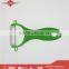 3 inch green handle ceramic paring knife with peeler