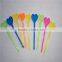 Novely plastic heart shape cake decor stick