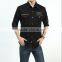 Military style dress shirt Men's casual military shirt